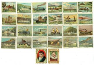 1909 American Tobacco Hudson - Fulton T72 Complete Card Set 26 Cards Vintage