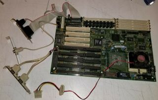 Vintage Tyan Tomcat S1563 Motherboard - Pentium 166mhz Cpu & 64mb Ram - Socket 7