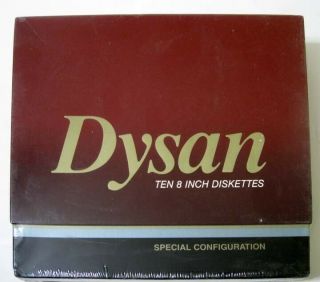 Dysan ® Special Configuration - Box Of Ten 8 " Inch Floppy Disks - Nos Usa