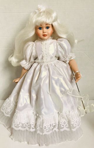Rare 14” Vtg Porcelain Doll Kristen The Crystal Fairy By Patricia Rose