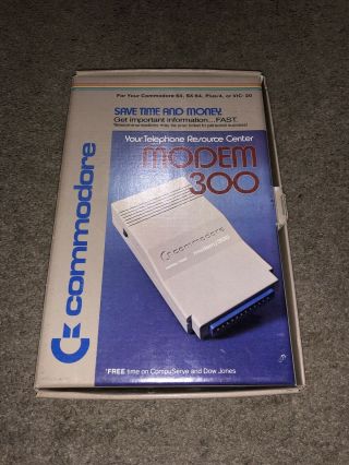 Commodore 64 / Sx64 / 128 / Vic - 20 Modem 300 & Cable - Model 1660