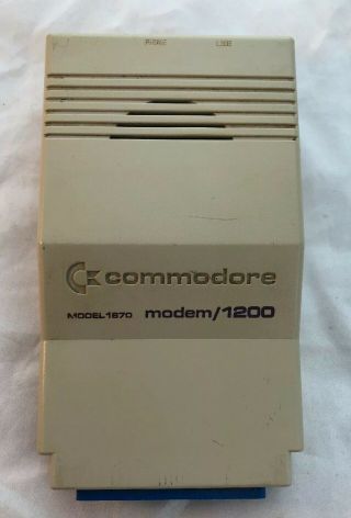 Vintage Modem 1670 1200 Baud For Commodore 64 C64 128 Sx - 64 Vic - 20 Computers