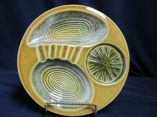 Vintage Mcm Modernist Abstract Circles Ceramic Ashtray Dish B 405