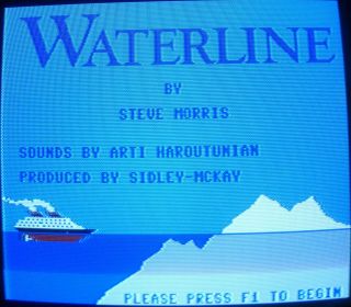 Commodore 64/128: Waterline - C64 Disk - - Tronix - Rare