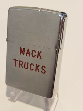 1957 Vintage Zippo Lighter Mack Trucks Logo Fire Dump Truck Trucking Rare