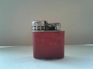Vintage Lift Arm Marathon Windlite Pocket Cigarette Lighter Leather