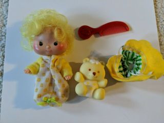 Vintage Strawberry Shortcake Butter Cookie Doll,  Bear,  Comb Pre - Owned Agc 1982