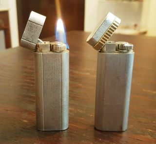 2 Cartier Silver Plated Lighter / 1 Others For Repair Or Parts