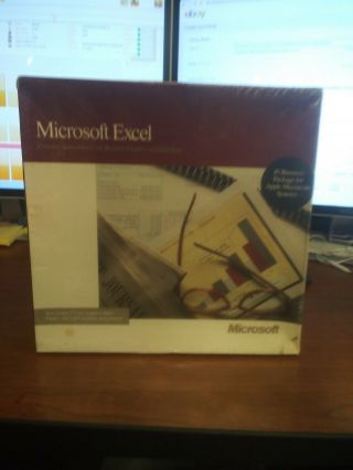 Vintage Microsoft Excel Version 1.  5 For Macintosh Plus Se Ii 1988 Software