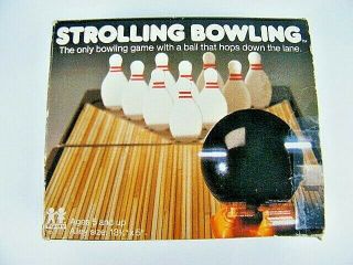 Vintage Tomy Strolling Bowling Game Complete With Instruction Sheet