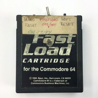 Vintage Modified Fast Load Epyx Cartridge For Commodore 64 Computer C64