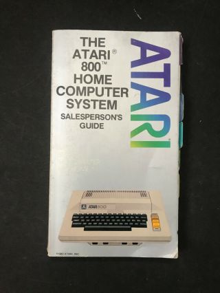 Rare - The Atari 800 Home Computer System Salesperson 