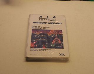 Very Rare Android Wipe - Out By Ala Software For Apple Ii,  Iie,  Iic,  Iigs -