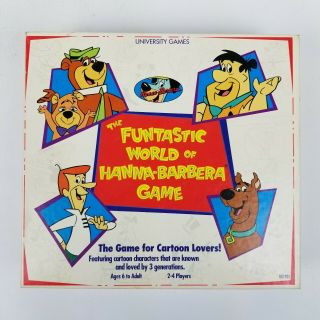 The Funtastic World Of Hanna Barbera Board Game By University Games Vintage 1993