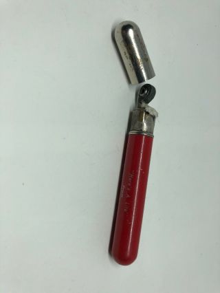 Vintage Red Pocket Pen Lighter -