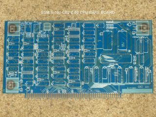 Solid State Music Ssm Cb2 Z80 Cpu S - 100 Single Board Computer Bare Board