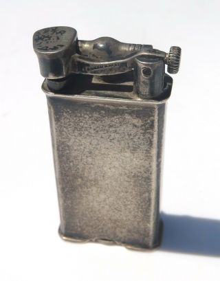 Vintage Fine Antique Sterling Silver Lift Arm Mexican Mexico Lighter