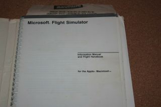Microsoft Flight Simulator for Apple Macintosh 2