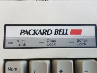 Vintage Packard Bell Wired PS/2 Keyboard Model 5139 Metal Bottom 3