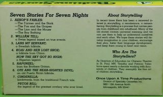BEDTIMES STORIES: 7 STORIES FOR 7 NIGHTS VHS Once Upon A Time Prod TIM&PAT TALEN 2