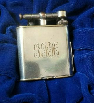 Vintage Dunhill Silver Plated Lift Arm Cigarette Lighter