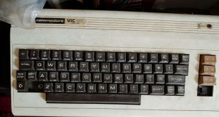 Vintage Commodore Vic - 20 Computer Keyboard Console
