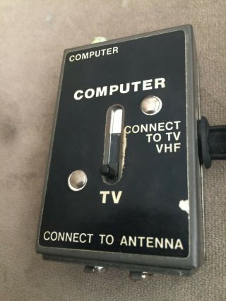 Vintage Atari 2600 Antenna Switch Box Rf Adapter Game Tv Computer