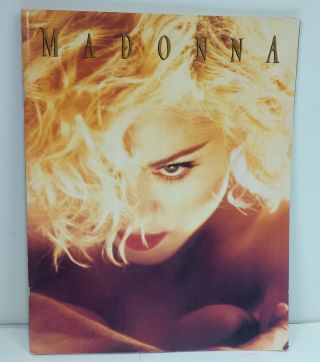 Vintage 1990 Madonna Blond Ambition Concert Program - Mw