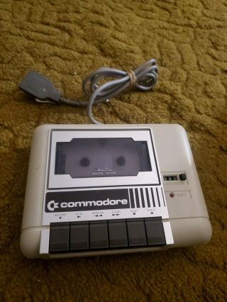 Commodore C2n Datasette Tape Drive Cleaned/tested/working With Blank Cassette