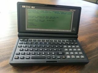 Hewlett Packard 95lx Palmtop Pc Handheld Computer Lotus 123 Calculator 1mb Ram