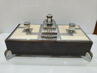 Vintage Ronson Touch Tip Table Lighter Dual Cigarette Boxes Art Deco,  Sparks