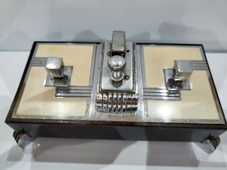 Vintage Ronson Touch Tip Table Lighter Dual Cigarette Boxes Art Deco,  Sparks 2