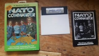 RARE Vintage Commodore 64 NATO COMMANDER game software NMIB 3