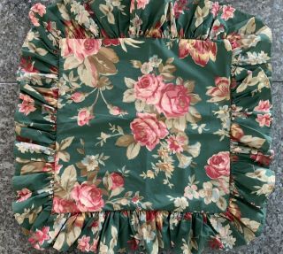 Vintage Ralph Lauren Floral Throw Pillow Cover