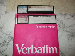 8 " Disks - Tarbell Basic,  California Computer Systems Cp/m Ver 2.  2