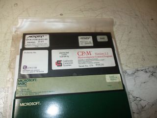 Microsoft Cp/m Fortran - 80,  Ms Basic Cp/m - 80,  California Computer Sys Cp/m V2.  2