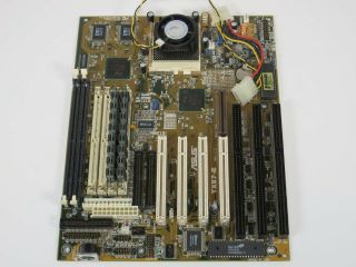 ASUS TX97 - E (430TX) Rev 1.  12 Socket 7 Motherboard w/ Intel Pentium MMX 233Mhz 2