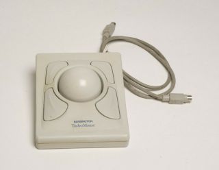 Vintage Kensington Turbo Mouse Trackball Adb Model 64210 For Apple Computer