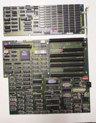 Ibm At Pc Clone Intel 386 Motherboard Ami Bios - -