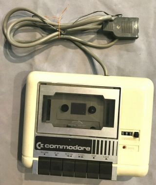 Commodore C2n Datasette Tape Drive Cleaned/tested/working With Blank Cassette