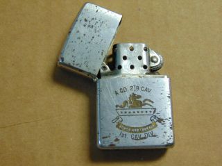 1968 Vietnam War Zippo Lighter 1st Cav.  Div.  Symbol.