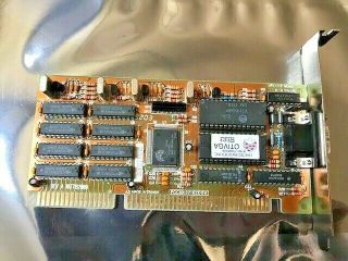 Vintage Oak Technology Otivga Chipset Oti037c Fcc 37162009 16 Bit Vga Card