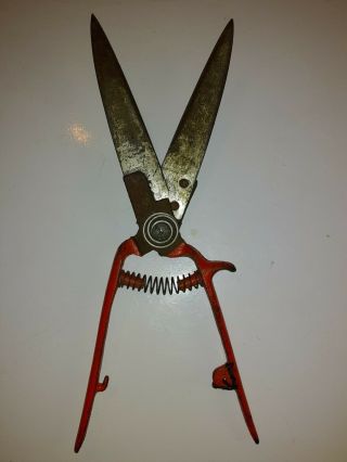 Vintage Garden Pruning Shears Cutters Clippers,  Cast Iron