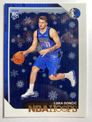 Luka Doncic Rookie 2018 - 19 Nba Hoops Rc 268 Winter - Mavs - Bubble 1st Team