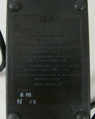 IBM PCJR POWER SUPPLY MODEL 4860 120 240 volt option 2