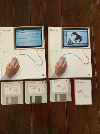 128k Macintosh Macwrite & Macpaint Software And Manuals,  Guided Tour