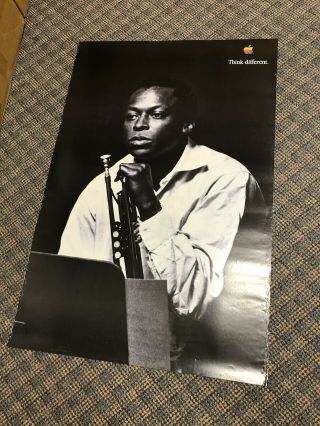 Poster " Think Different " Miles Davis - From Apple Computer 24 " X 35 "