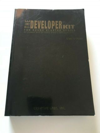 The Developer Kit For Sound Blaster Series User Guide 1991 Creative Labs,  Inc.