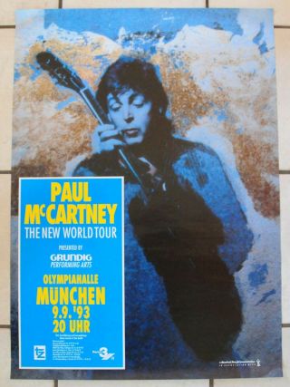 Paul Mccartney Vintage Concert Poster 