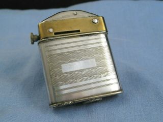 Rare Art Deco Petrol Pocket Lighter Briquet Feuerzeug Morton Kanner 1930